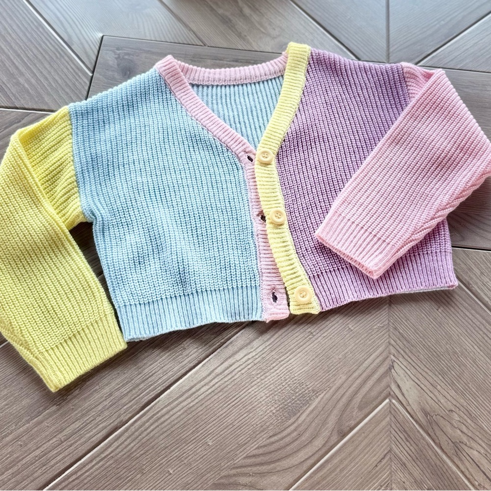 Colorful Knit Cardigan l Girl's Size: S